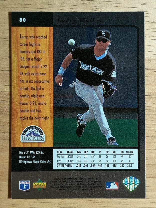 1996 SP #80 Larry Walker
