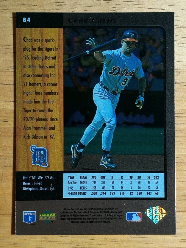 1996 SP #84 Chad Curtis