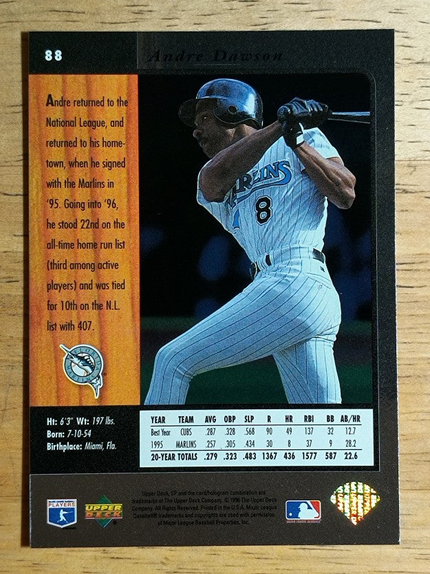 1996 SP #88 Andre Dawson