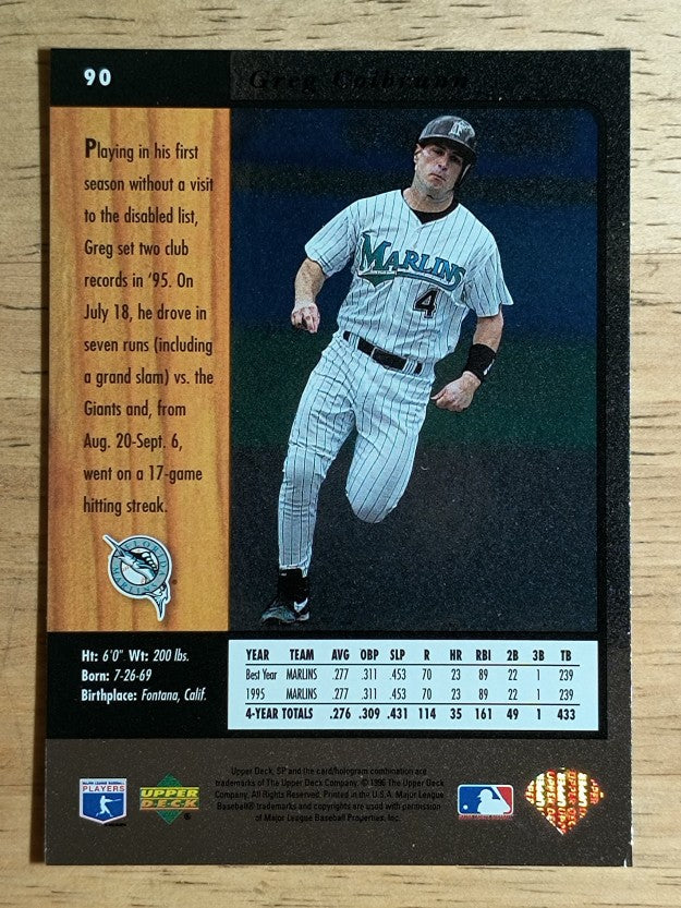 1996 SP #90 Greg Colbrunn