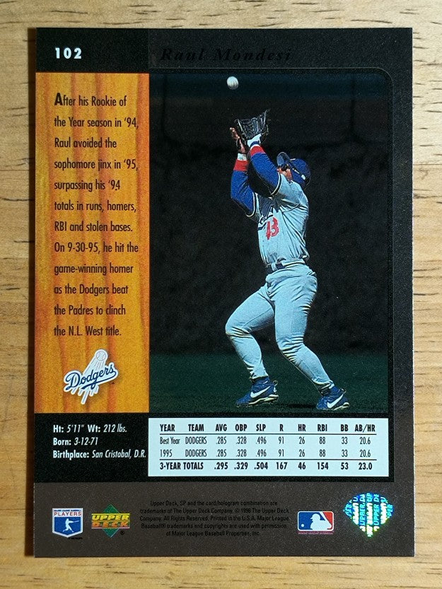 1996 SP #102 Raul Mondesi