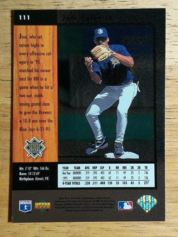 1996 SP #111 Jose Valentin