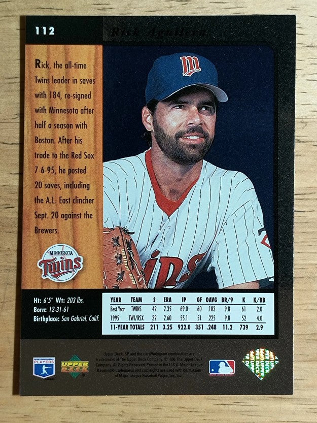 1996 SP #112 Rick Aguilera
