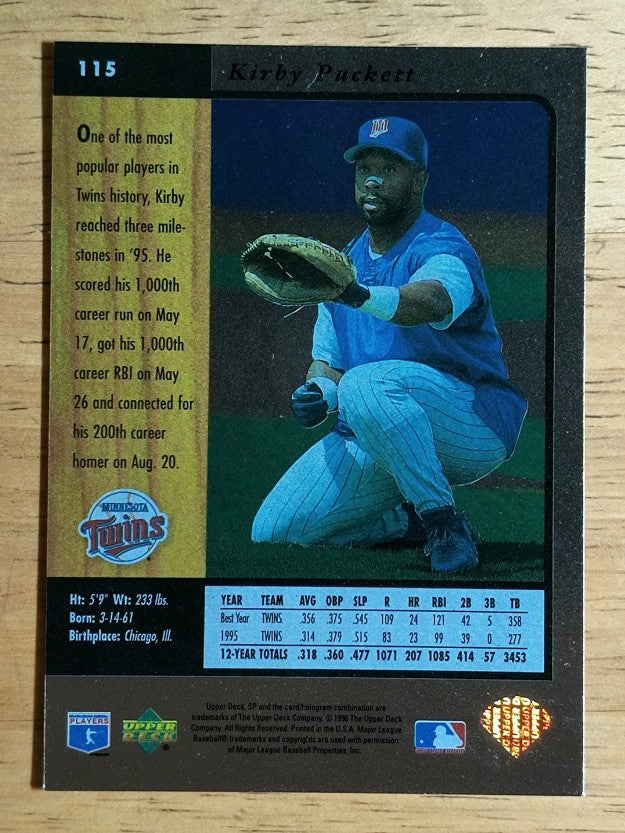 1996 SP #115 Kirby Puckett