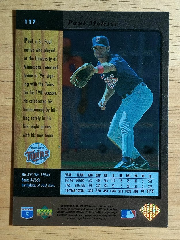 1996 SP #117 Paul Molitor