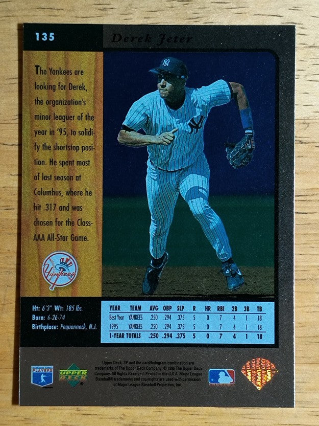 1996 SP #135 Derek Jeter