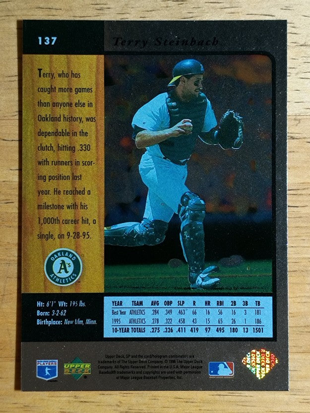 1996 SP #137 Terry Steinbach