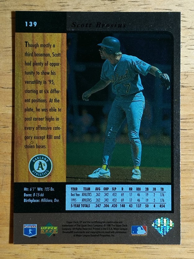 1996 SP #139 Scott Brosius