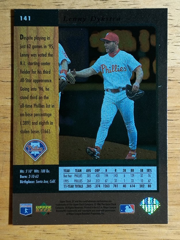1996 SP #141 Lenny Dykstra