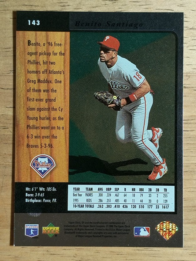 1996 SP #143 Benito Santiago