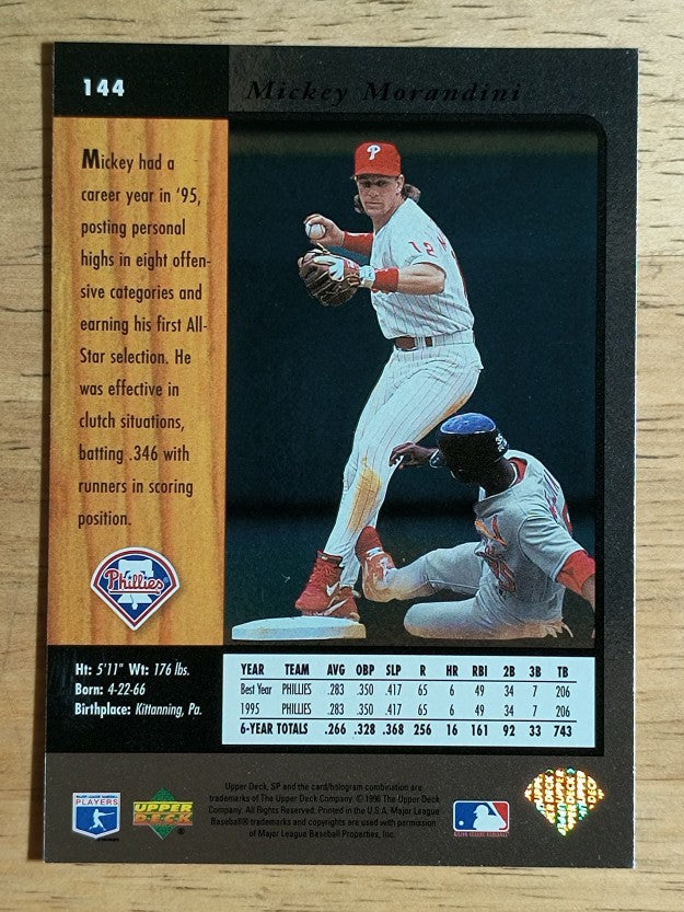 1996 SP #144 Mickey Morandini