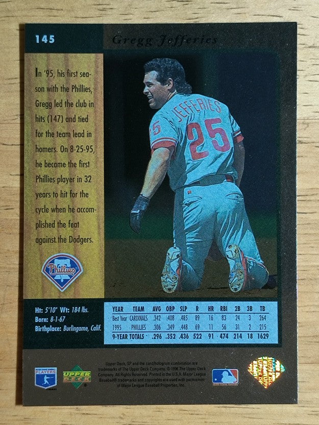 1996 SP #145 Gregg Jefferies