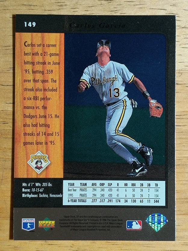 1996 SP #149 Carlos Garcia