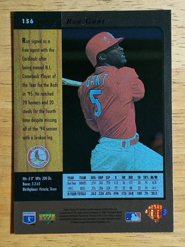 1996 SP #156 Ron Gant