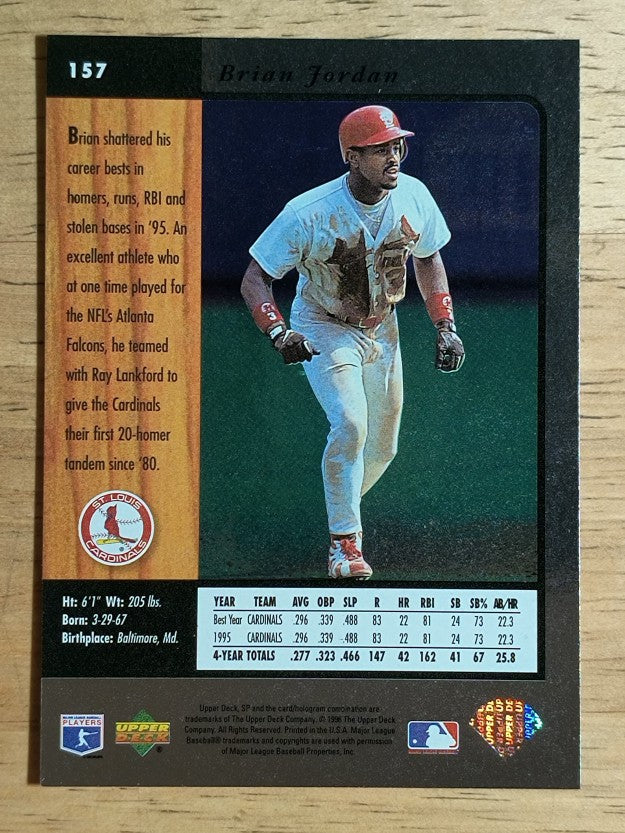 1996 SP #157 Brian Jordan