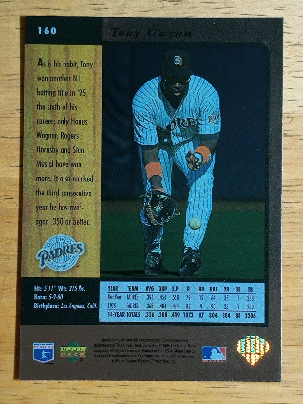 1996 SP #160 Tony Gwynn