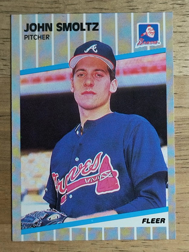 1989 Fleer #602 John Smoltz RC