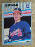 1989 Fleer #602 John Smoltz RC