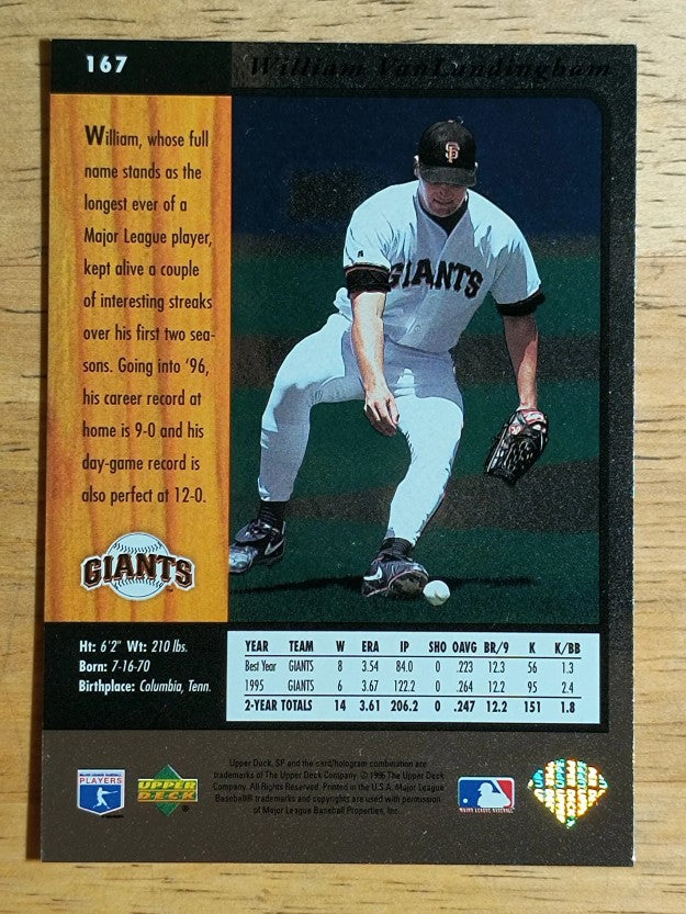 1996 SP #167 William Vanlandingham