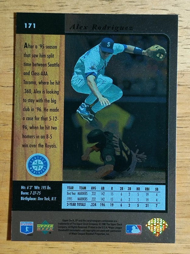 1996 SP #171 Alex Rodriguez