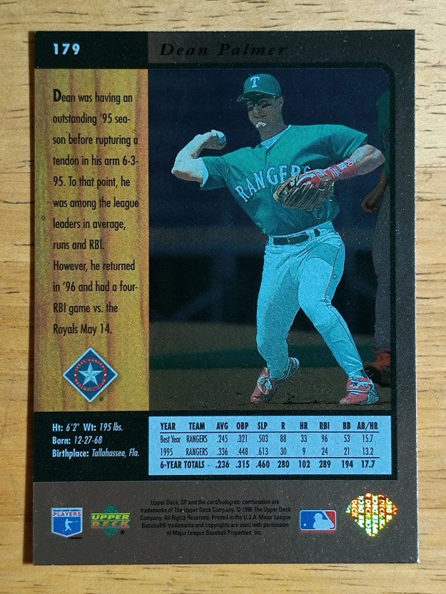1996 SP #179 Dean Palmer