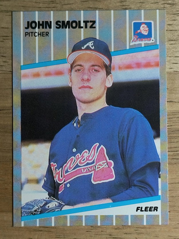 1989 Fleer #602 John Smoltz RC