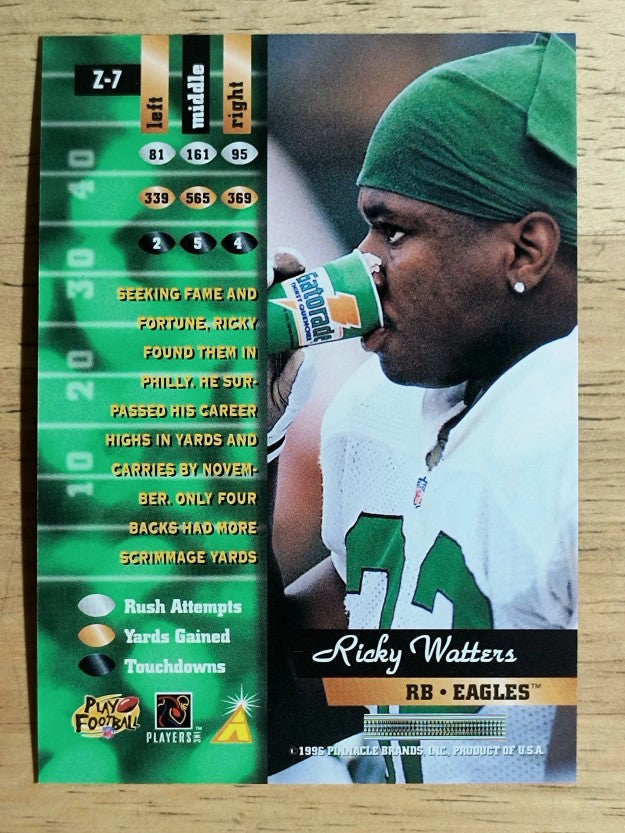 1996 Zenith #7 Ricky Watters