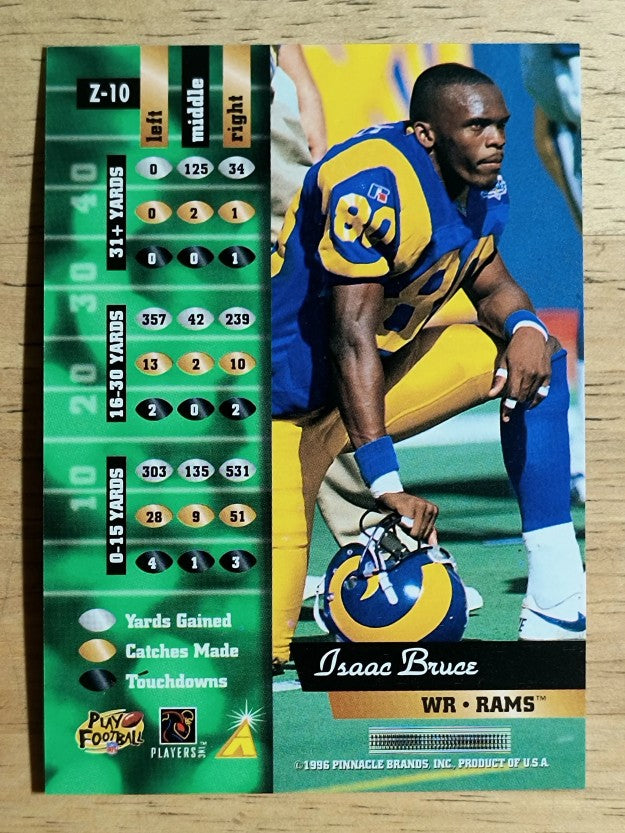 1996 Zenith #10 Isaac Bruce