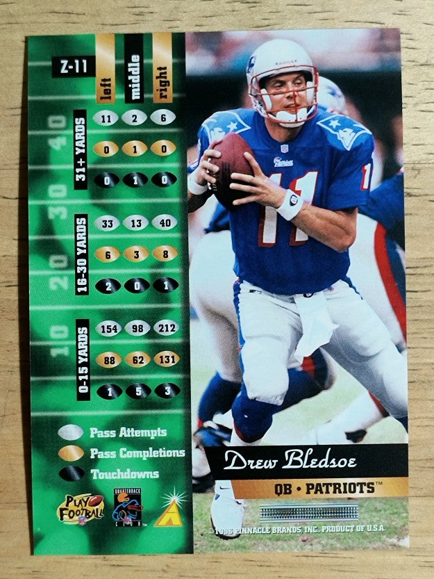 1996 Zenith #11 Drew Bledsoe