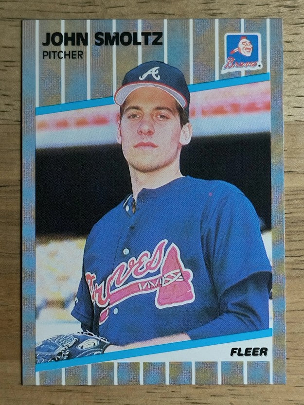 1989 Fleer #602 John Smoltz RC