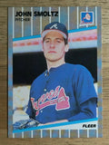 1989 Fleer #602 John Smoltz RC