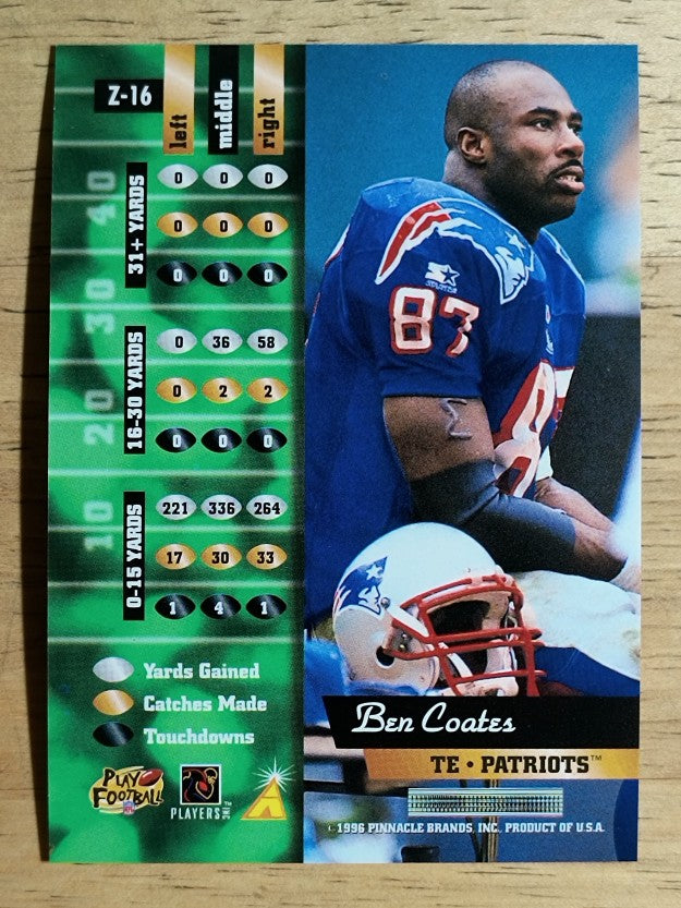 1996 Zenith #16 Ben Coates