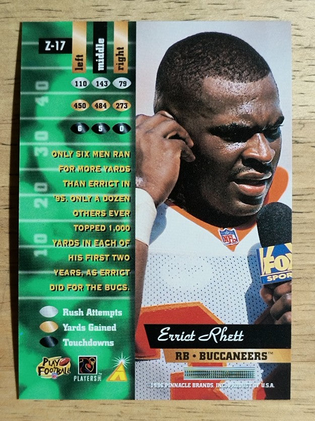 1996 Zenith #17 Errict Rhett