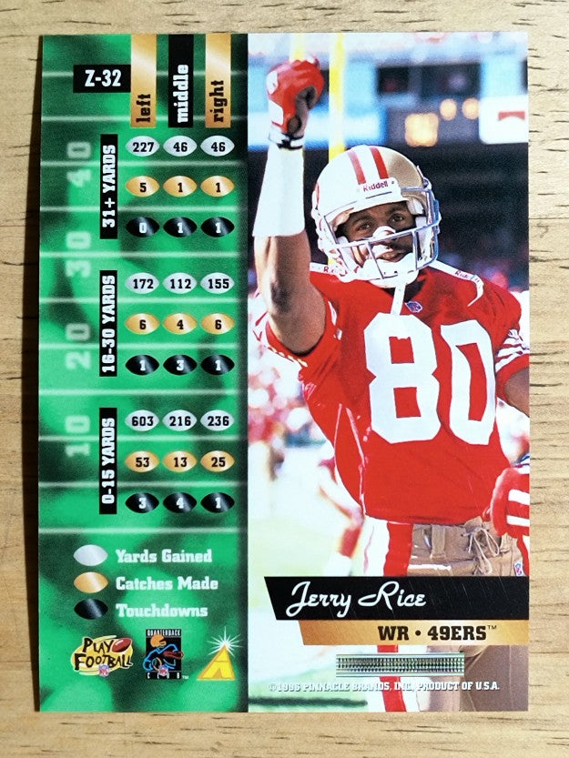 1996 Zenith #32 Jerry Rice