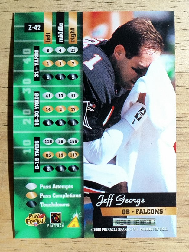 1996 Zenith #42 Jeff George