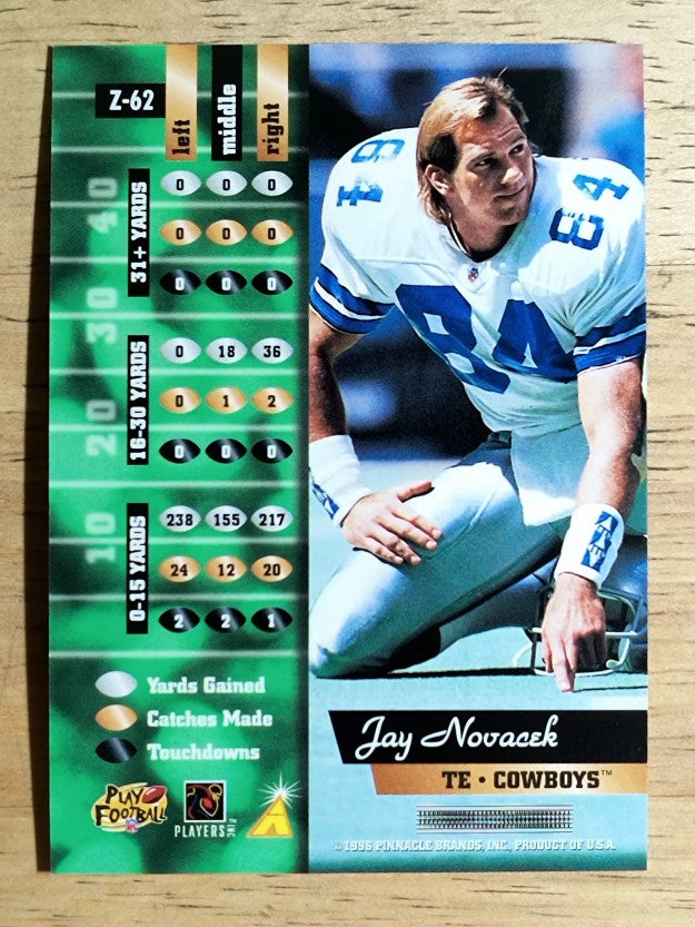 1996 Zenith #62 Jay Novacek