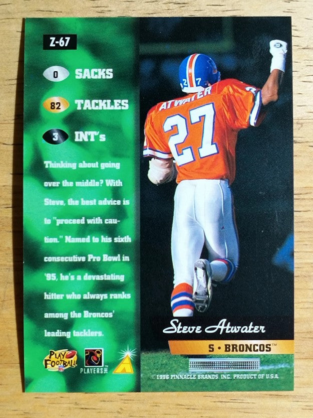 1996 Zenith #67 Steve Atwater