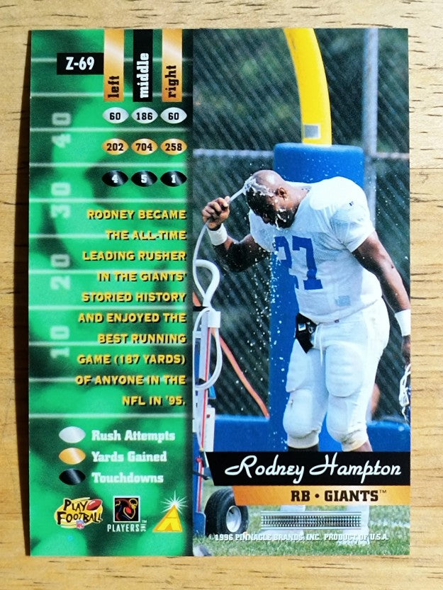 1996 Zenith #69 Rodney Hampton