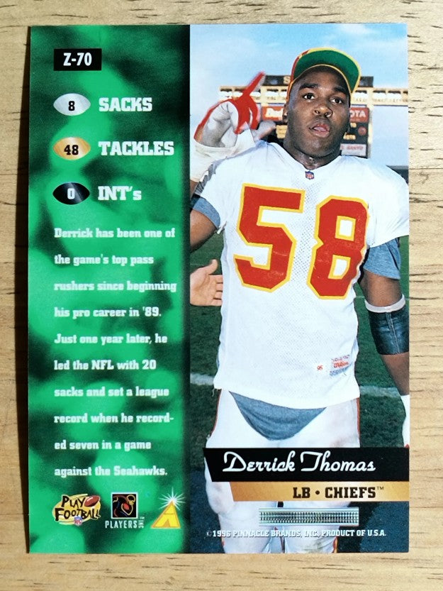 1996 Zenith #70 Derrick Thomas