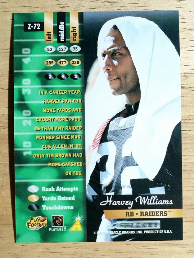 1996 Zenith #72 Harvey Williams