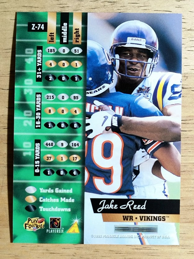 1996 Zenith #74 Jake Reed