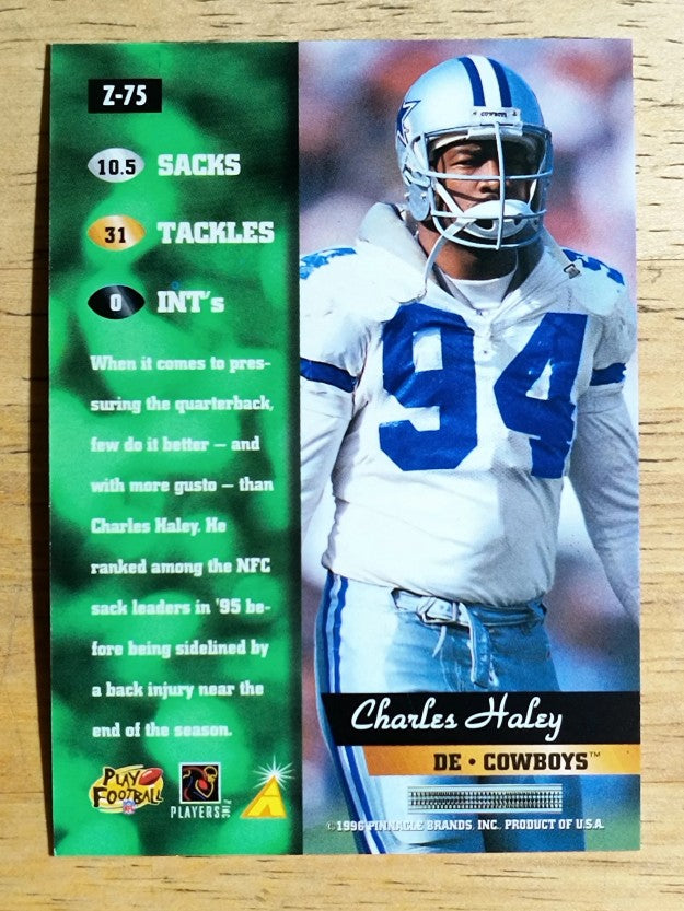 1996 Zenith #75 Charles Haley