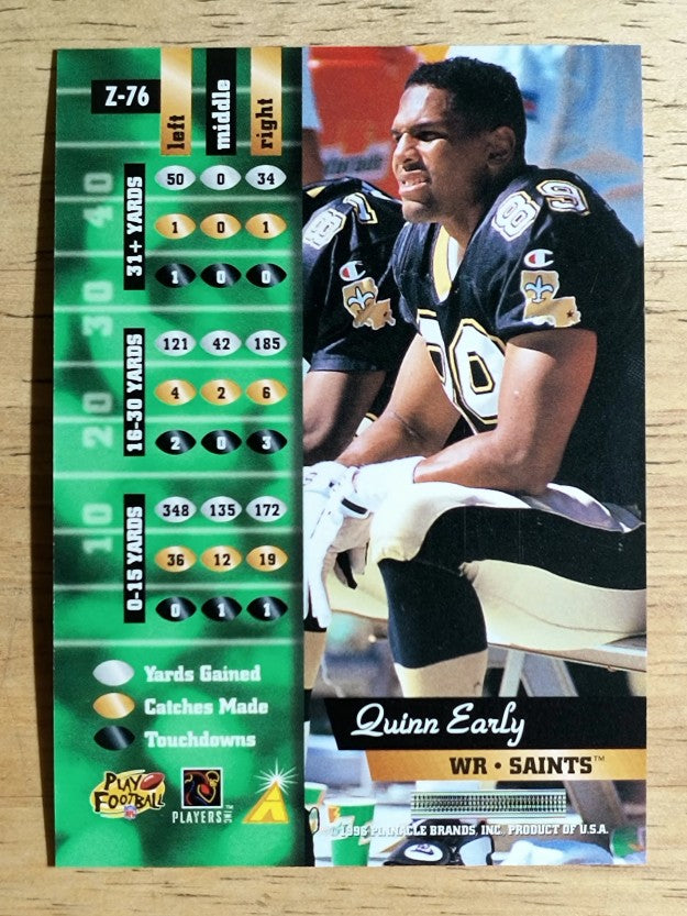1996 Zenith #76 Quinn Early
