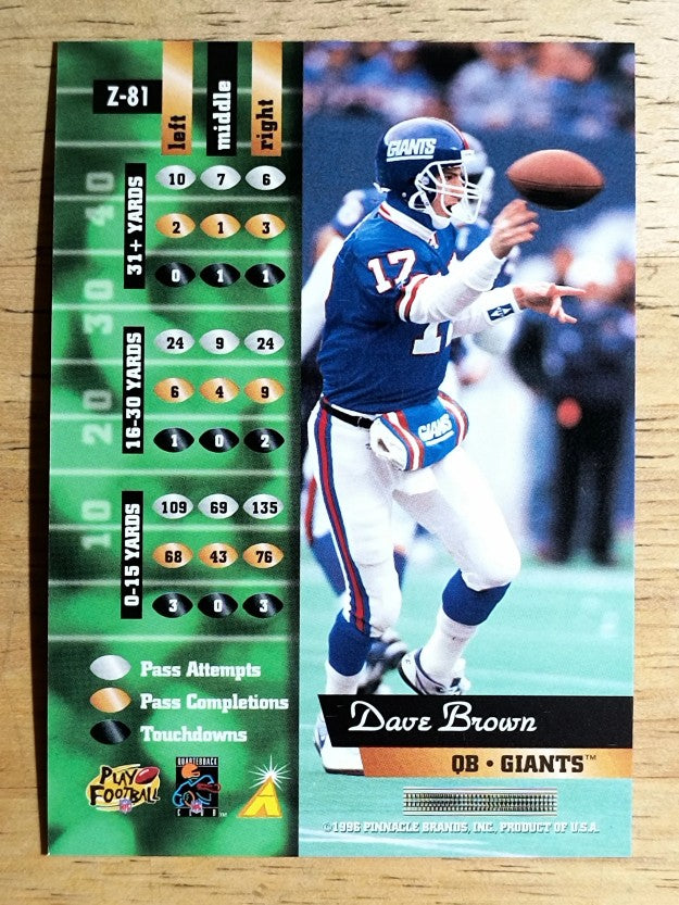 1996 Zenith #81 Dave Brown