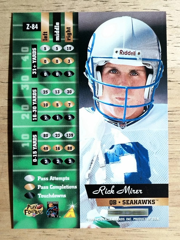 1996 Zenith #84 Rick Mirer