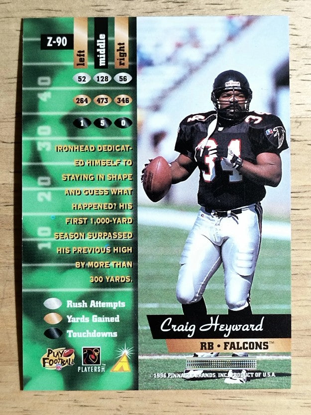 1996 Zenith #90 Craig Heyward