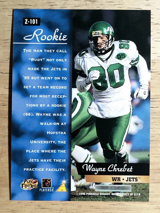 1996 Zenith #101 Wayne Chrebet