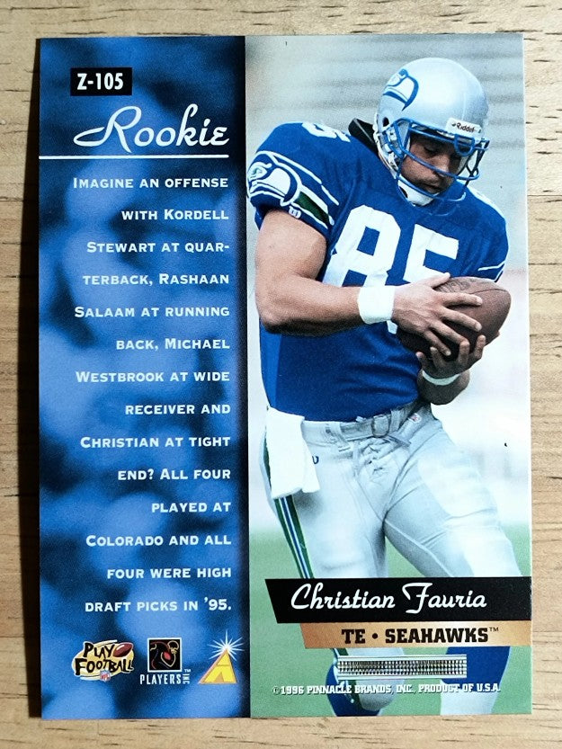 1996 Zenith #105 Christian Fauria