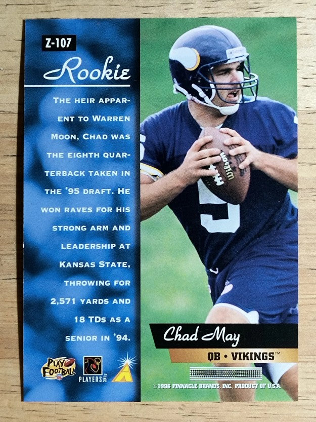 1996 Zenith #107 Chad May