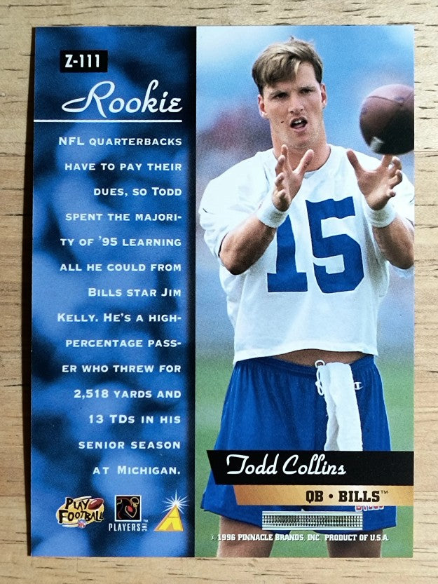 1996 Zenith #111 Todd Collins